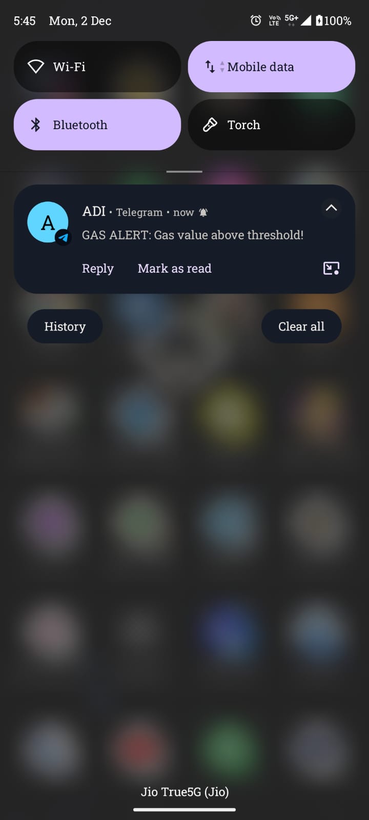 gas alerts